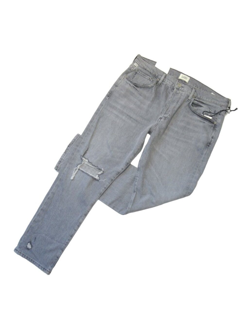 NWT Citizens of Humanity Emerson in Gambit Gray Relaxed Slim Boyfriend Jeans 30